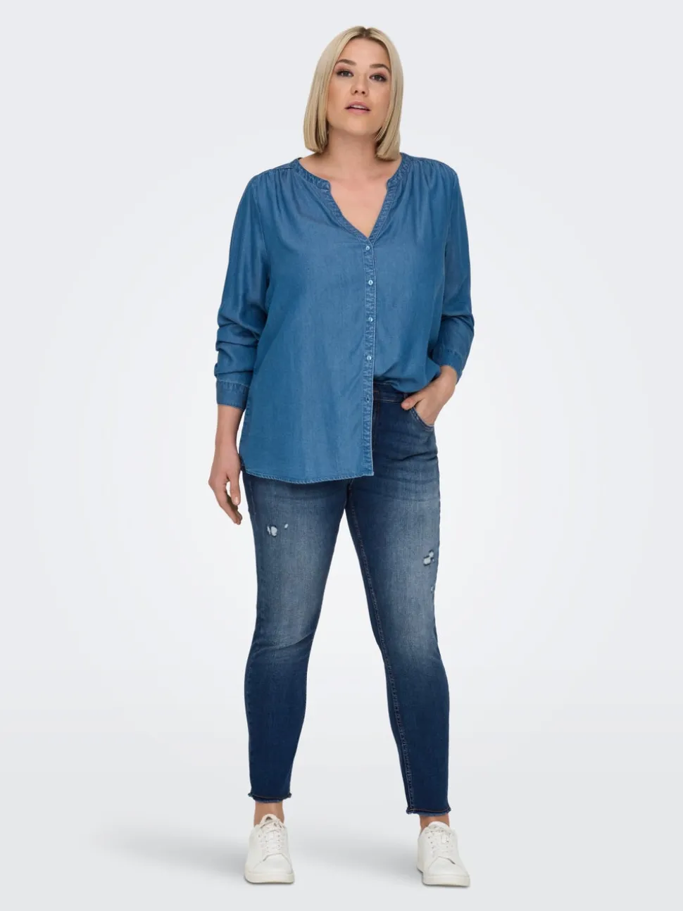 CARWILLY Vita media Skinny Fit Lunghezza alla caviglia Jeans