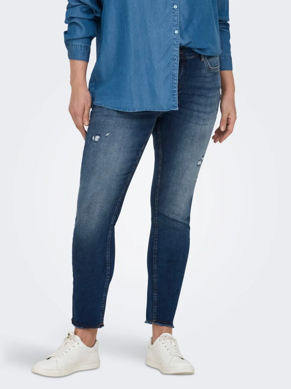 CARWILLY Vita media Skinny Fit Lunghezza alla caviglia Jeans