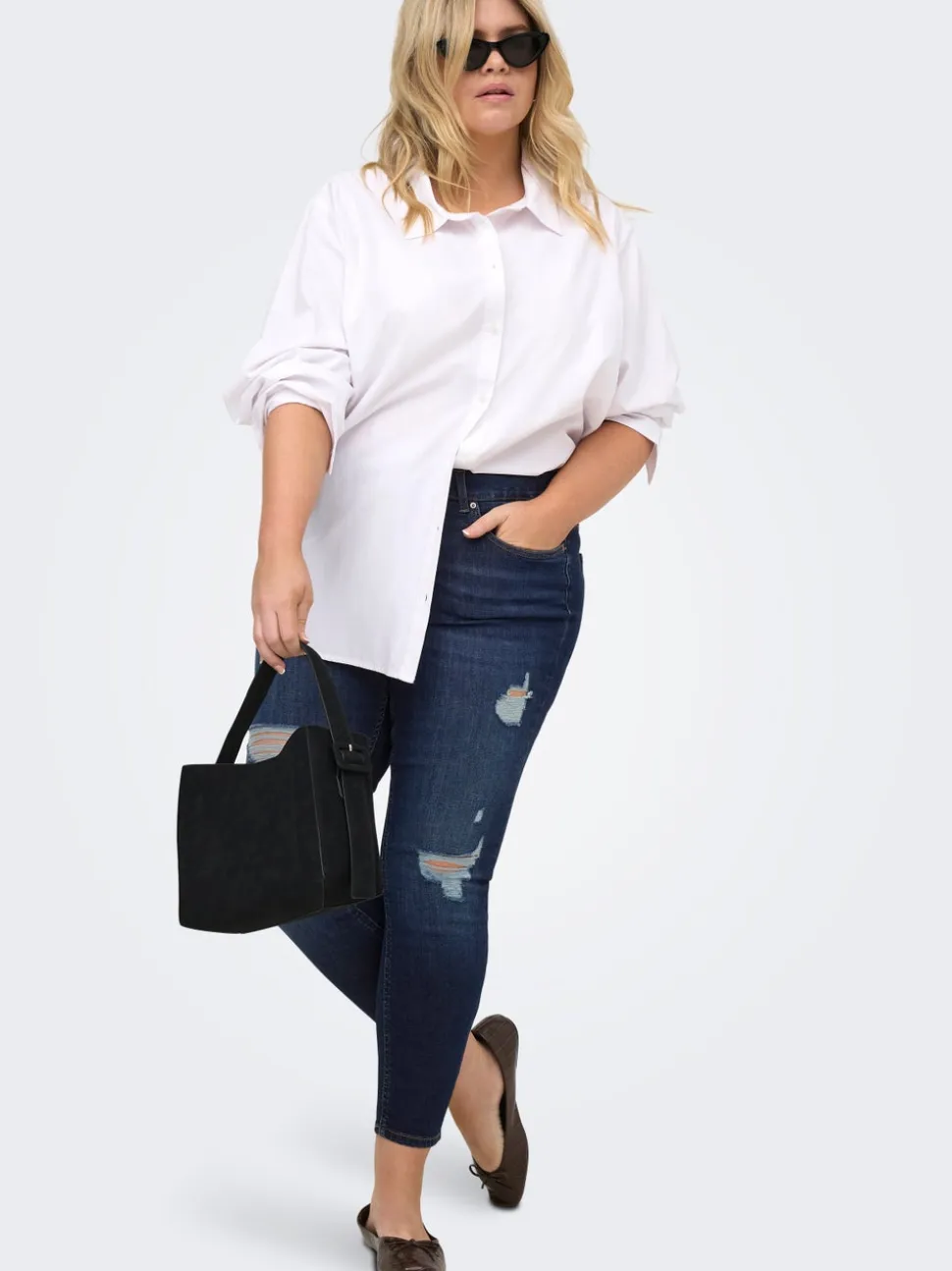 CARWILLY Vita media Skinny Fit Lunghezza alla caviglia Jeans