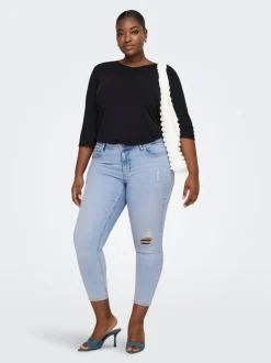 CARWILLY Vita media Skinny Fit Lunghezza alla caviglia Jeans