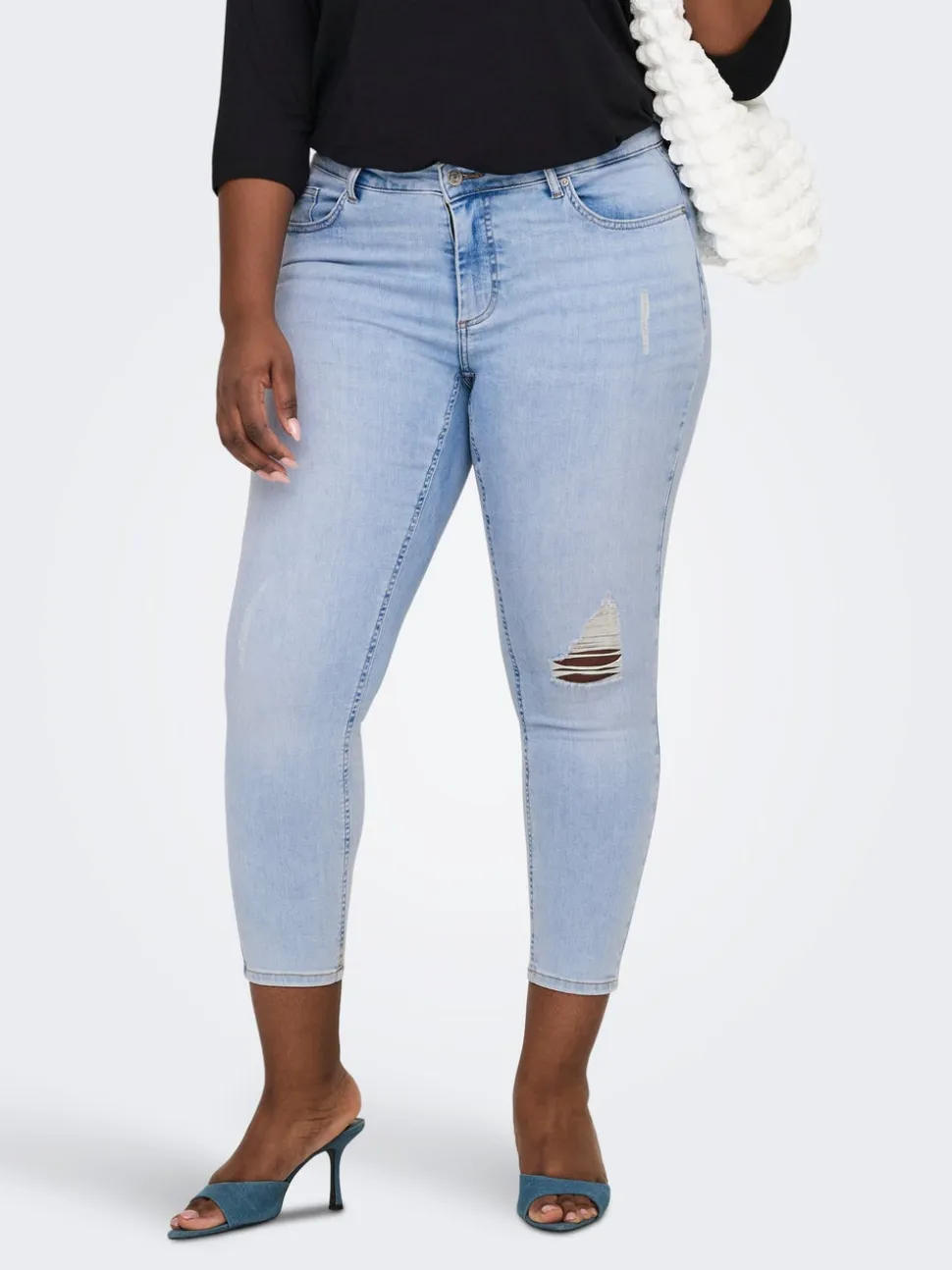 CARWILLY Vita media Skinny Fit Lunghezza alla caviglia Jeans