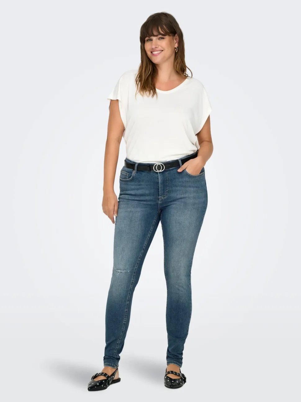 CARWILLY Vita media Skinny Fit Jeans