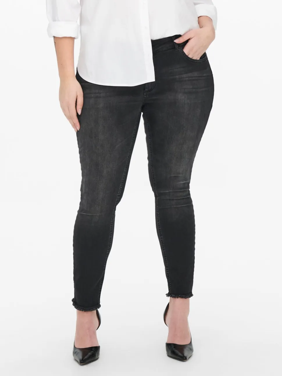 CARWILLY Vita regolare Skinny Fit Lunghezza alla caviglia Jeans