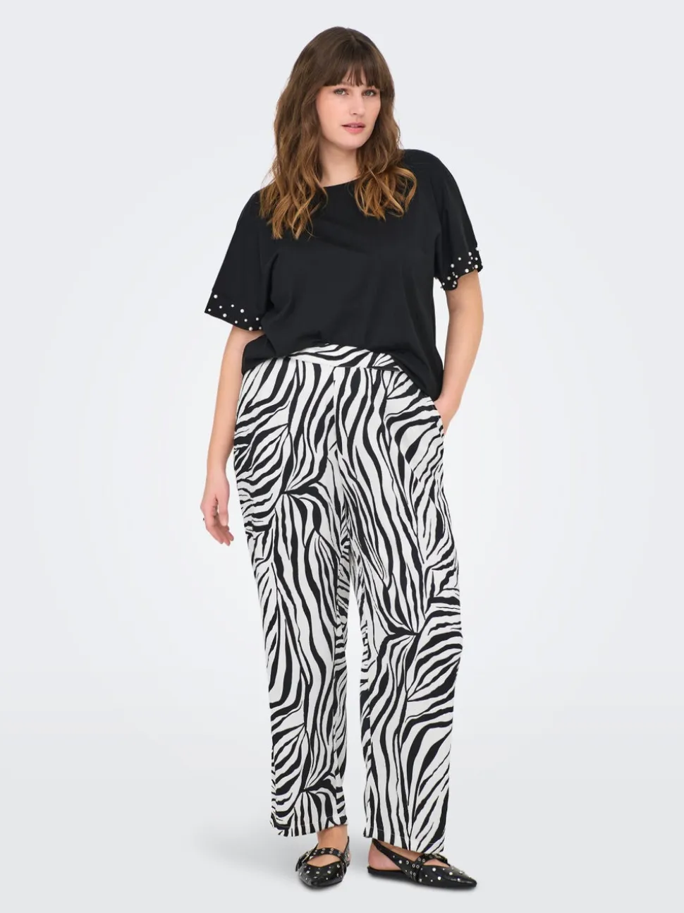 CARYAVA Regular Fit Pantaloni a gamba larga