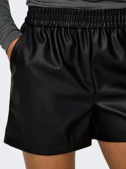 JDYALAIA Vita media Regular Fit Pantaloncini in finta pelle