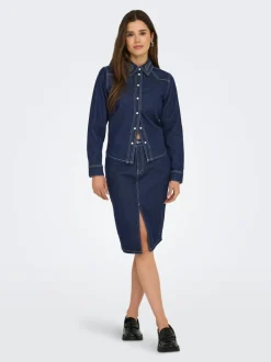 JDYBELLA Denim Gonna in jeans Gonna midi