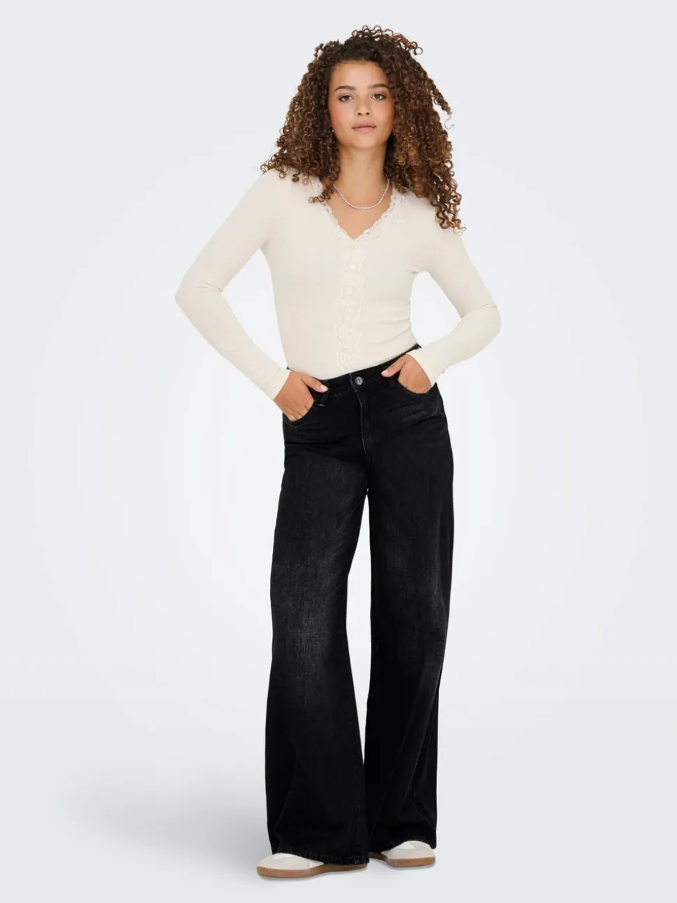 JDYCARINA Vita alta Wide Leg Fit Jeans