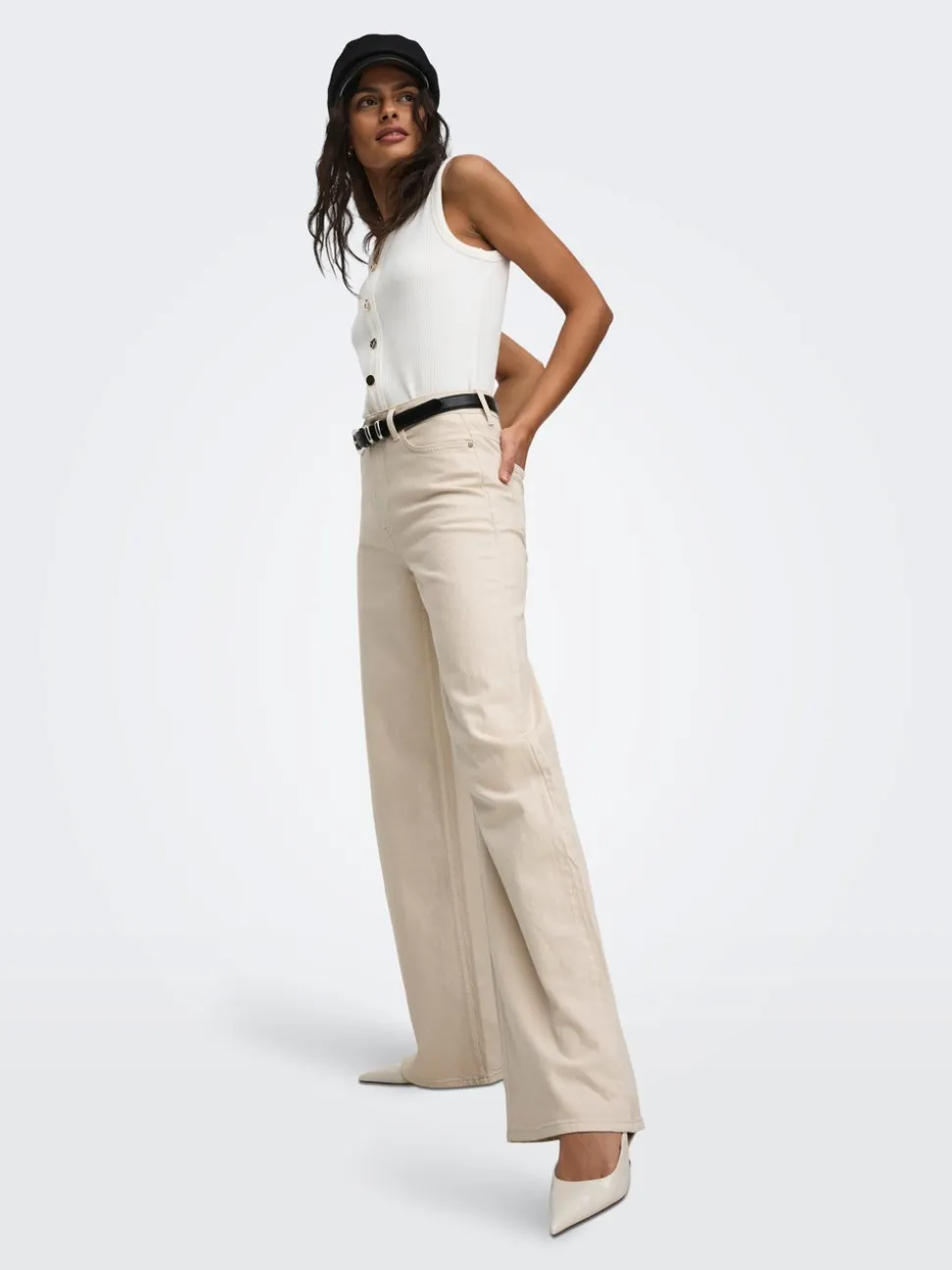 JDYCARINA Vita alta Wide Leg Fit Jeans