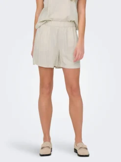 JDYCAYA Vita alta Regular Fit Lino Bermuda