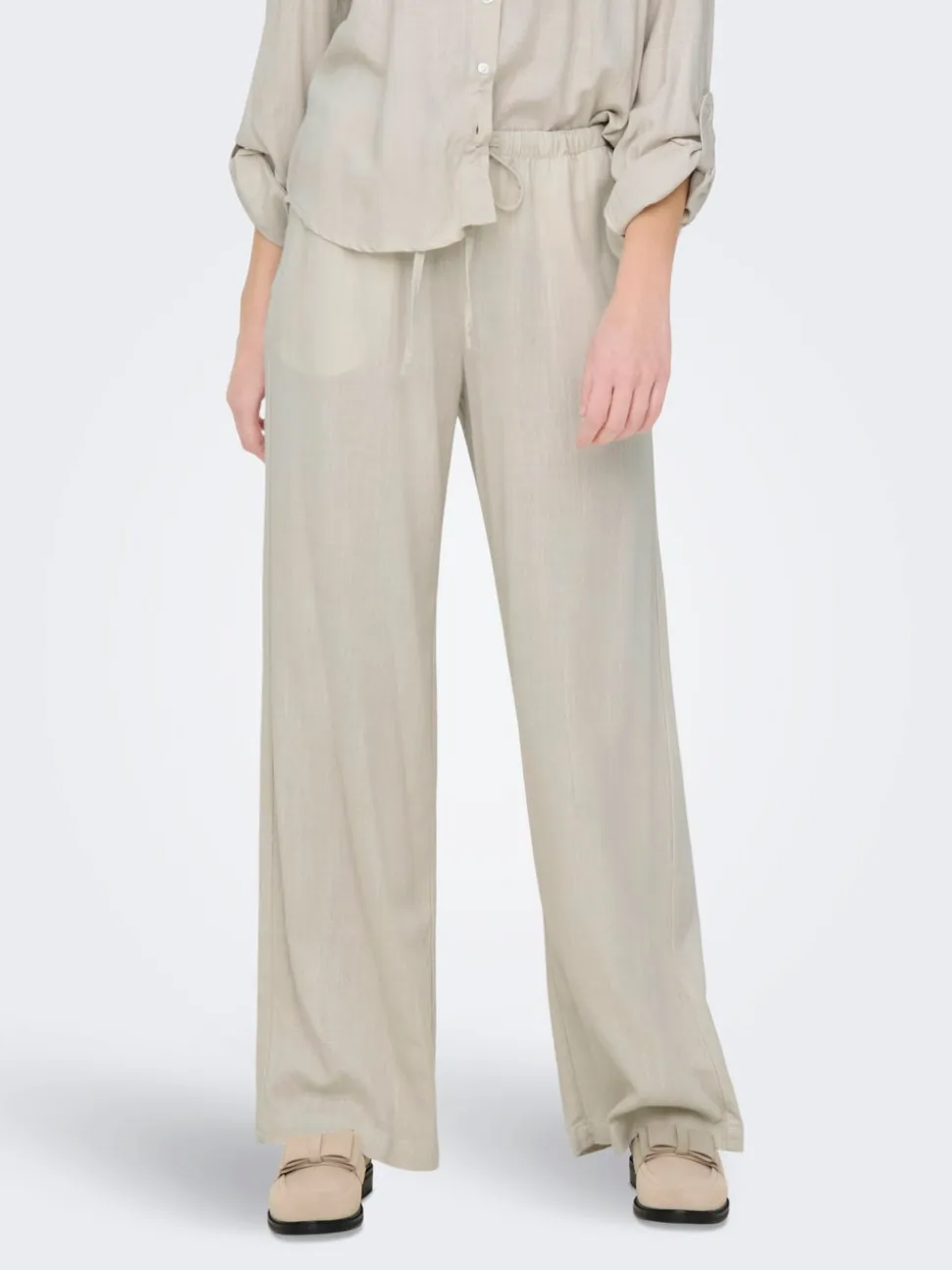 JDYCAYA Wide Leg Fit Lino Pantaloni