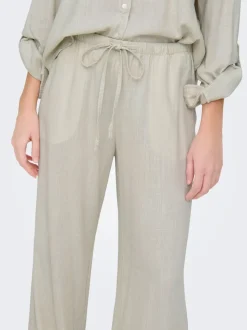 JDYCAYA Wide Leg Fit Lino Pantaloni