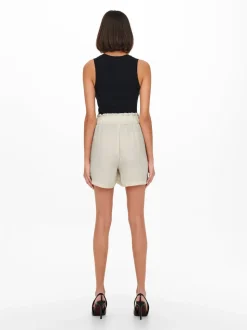JDYDIVYA Vita alta Regular Fit Shorts a caramella