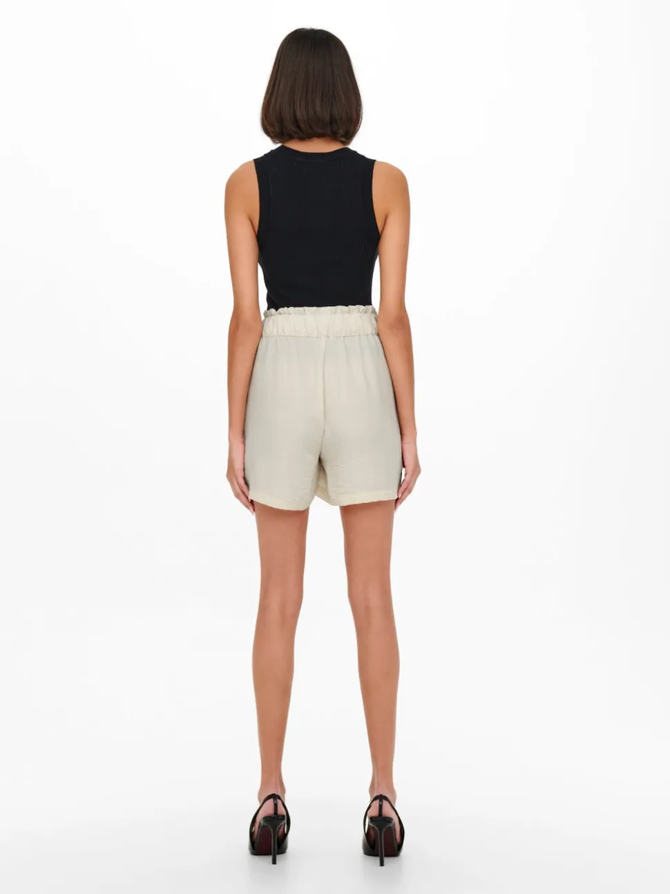 JDYDIVYA Vita alta Regular Fit Shorts a caramella