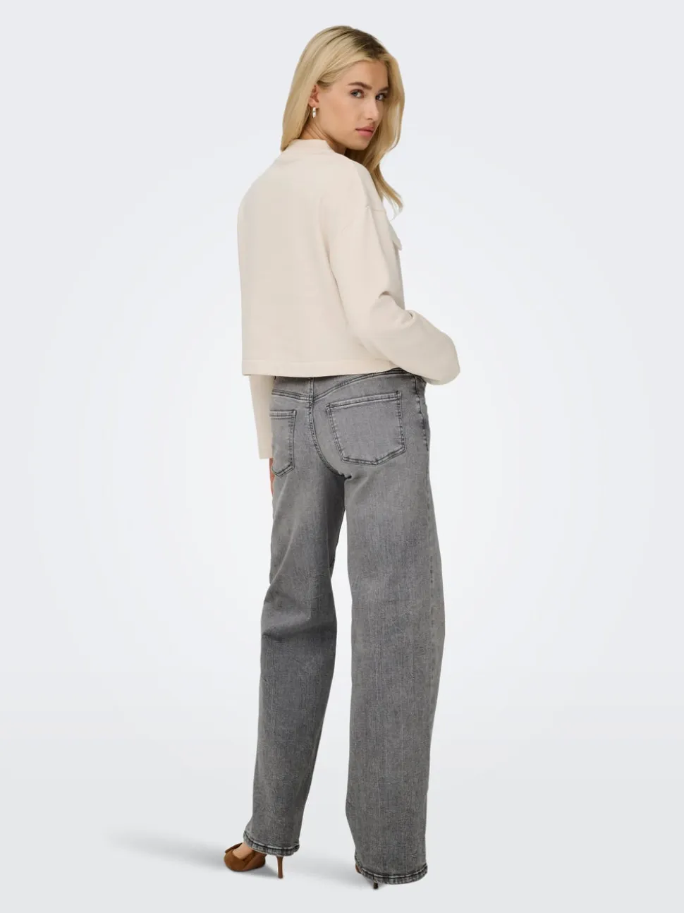 JDYFELINA-FINA Vita alta Wide Leg Fit Jeans