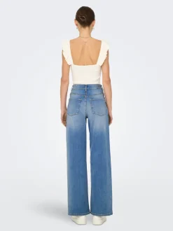 JDYFELINA-FINA Vita alta Wide Leg Fit Jeans