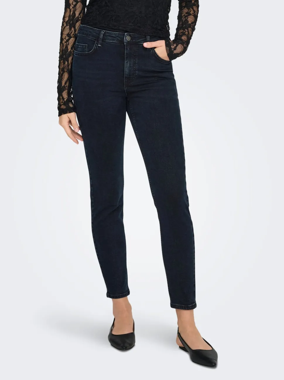 JDYFINA Vita media Skinny Fit Lunghezza alla caviglia Jeans