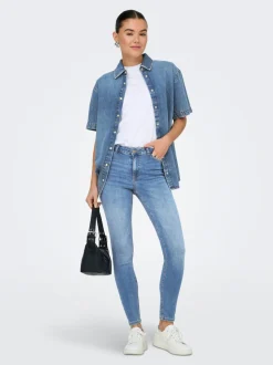 JDYFINA Vita media Skinny Fit Lunghezza alla caviglia Jeans