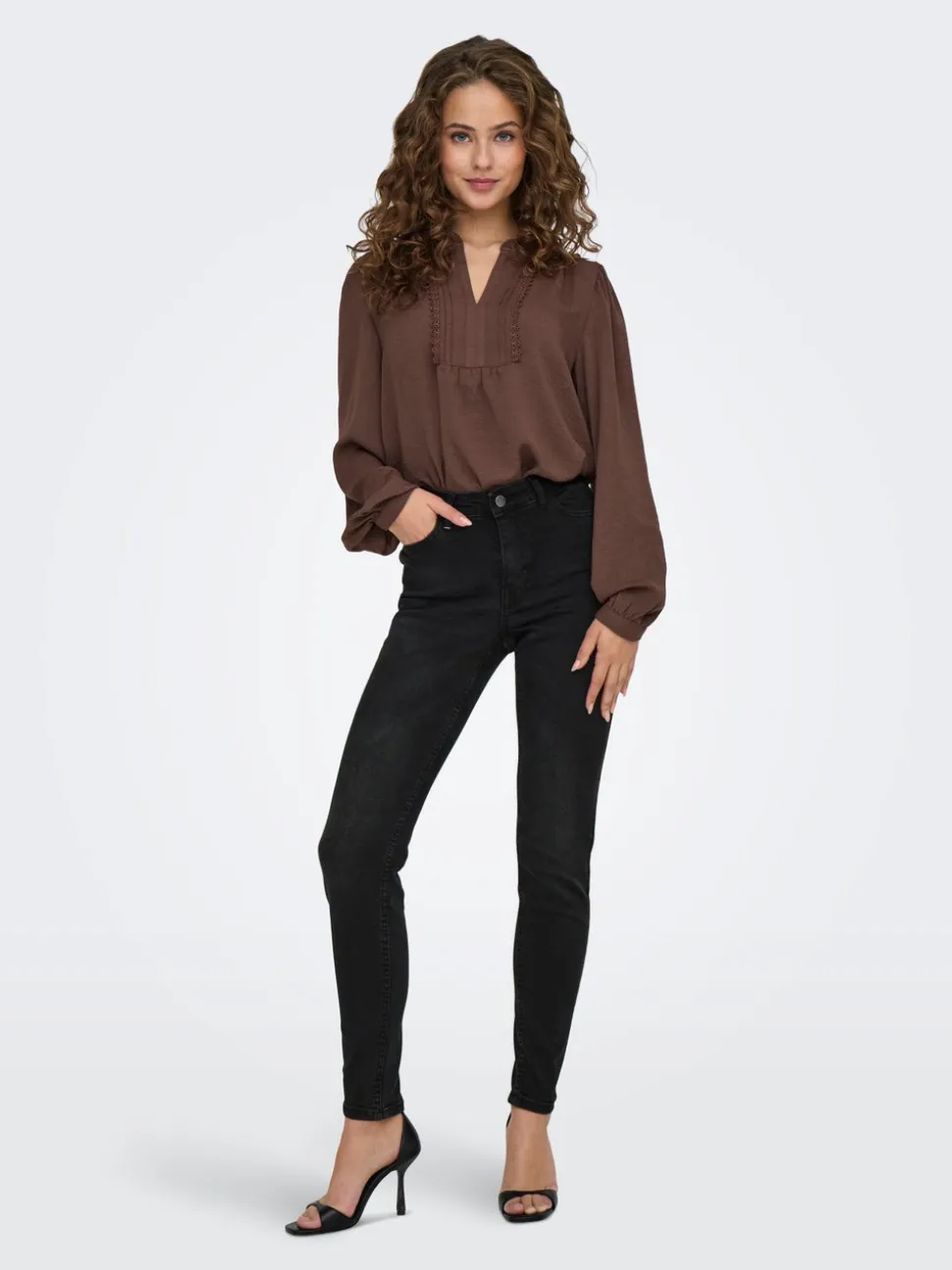 JDYFINA Vita media Skinny Fit Lunghezza alla caviglia Jeans