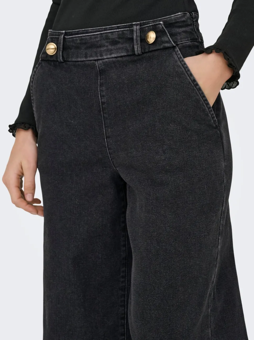 JDYGEGGO Vita alta Wide Leg Fit Jeans