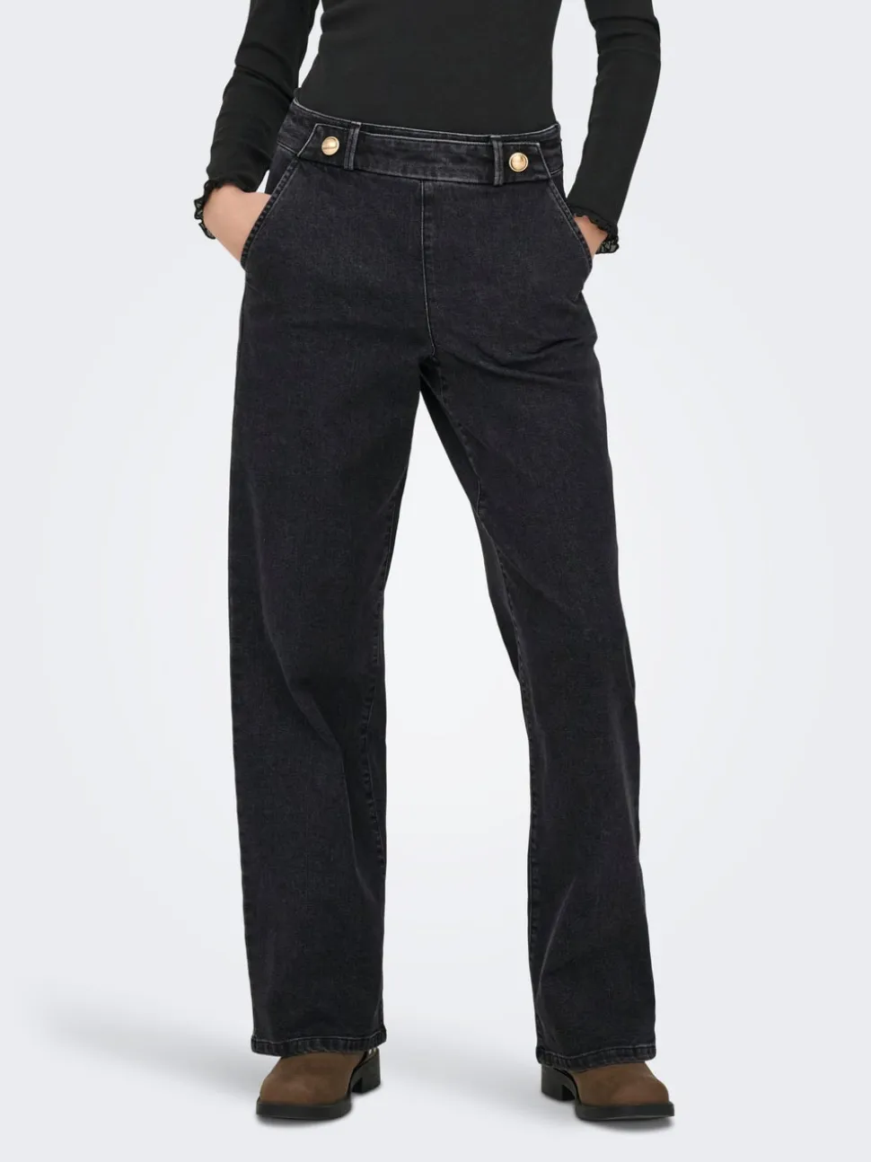 JDYGEGGO Vita alta Wide Leg Fit Jeans