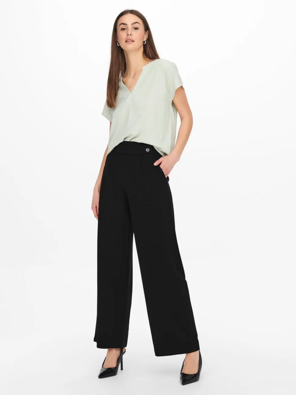 JDYGEGGO Wide Leg Fit Pantaloni a gamba larga