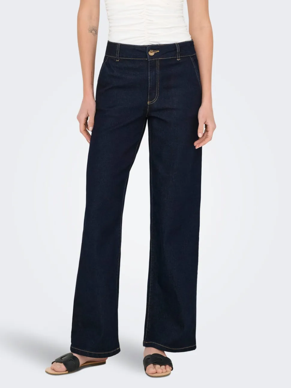 JDYGEGS Vita alta Wide Leg Fit Jeans