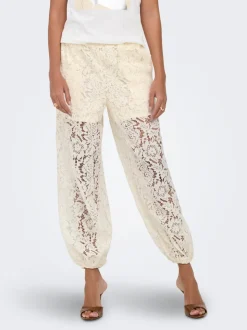 JDYJULIA Balloon Fit Pantaloni in pizzo