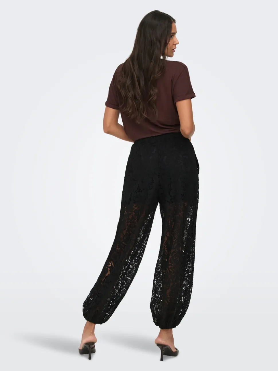 JDYJULIA Balloon Fit Pantaloni in pizzo