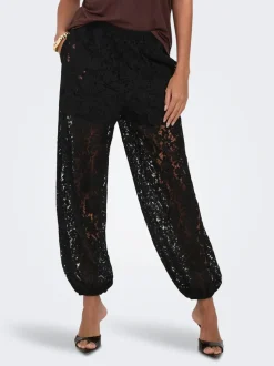 JDYJULIA Balloon Fit Pantaloni in pizzo