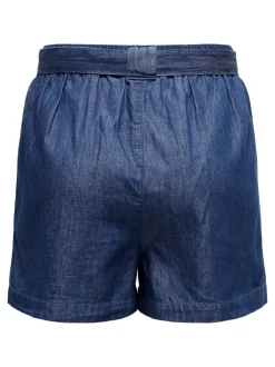 JDYKAI Vita alta Regular Fit Bermuda in jeans