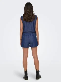 JDYKAI Vita alta Regular Fit Bermuda in jeans