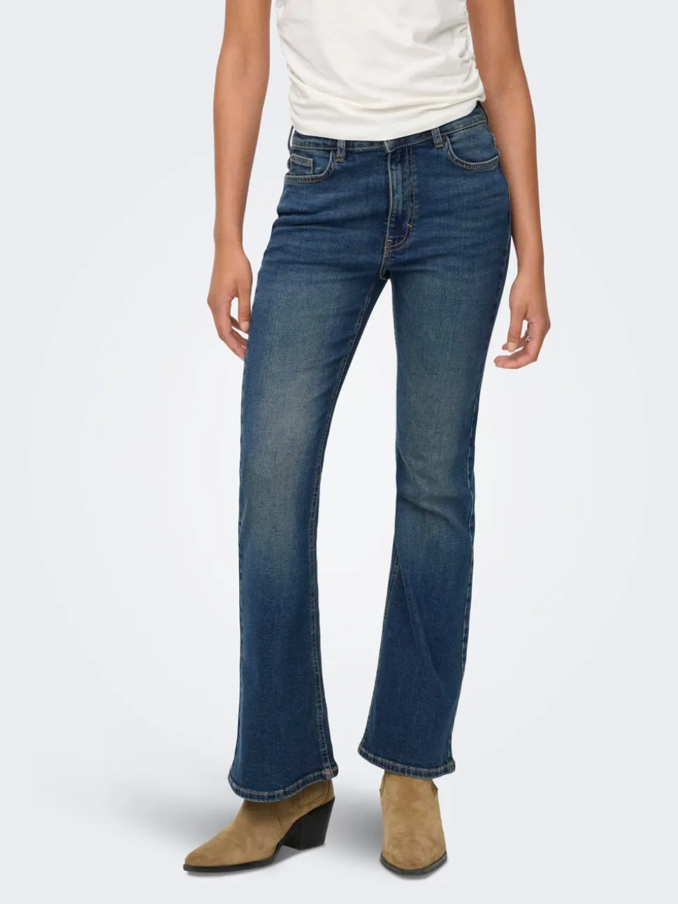 JDYKATHY Vita alta Flared Fit Jeans