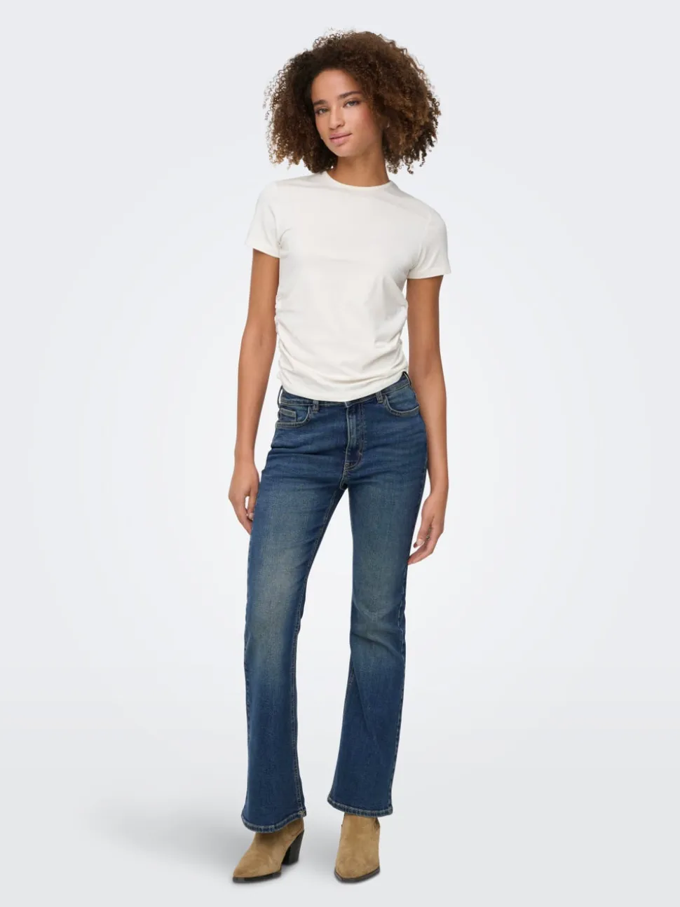 JDYKATHY Vita alta Flared Fit Jeans