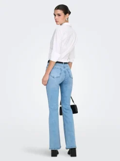 JDYKATHY Vita alta Flared Fit Jeans