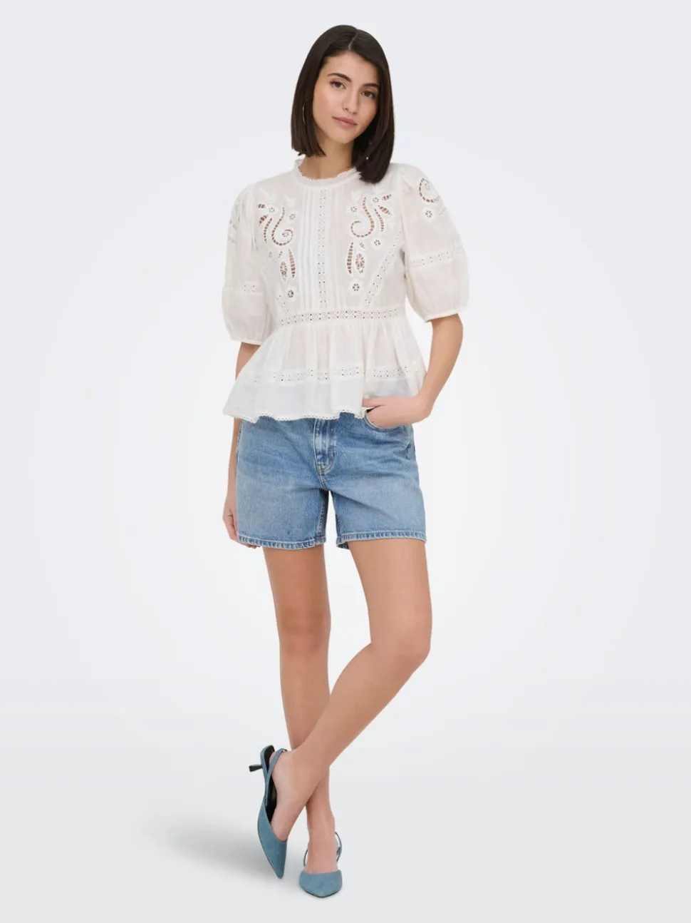 JDYLARISA Vita alta Baggy Fit Bermuda