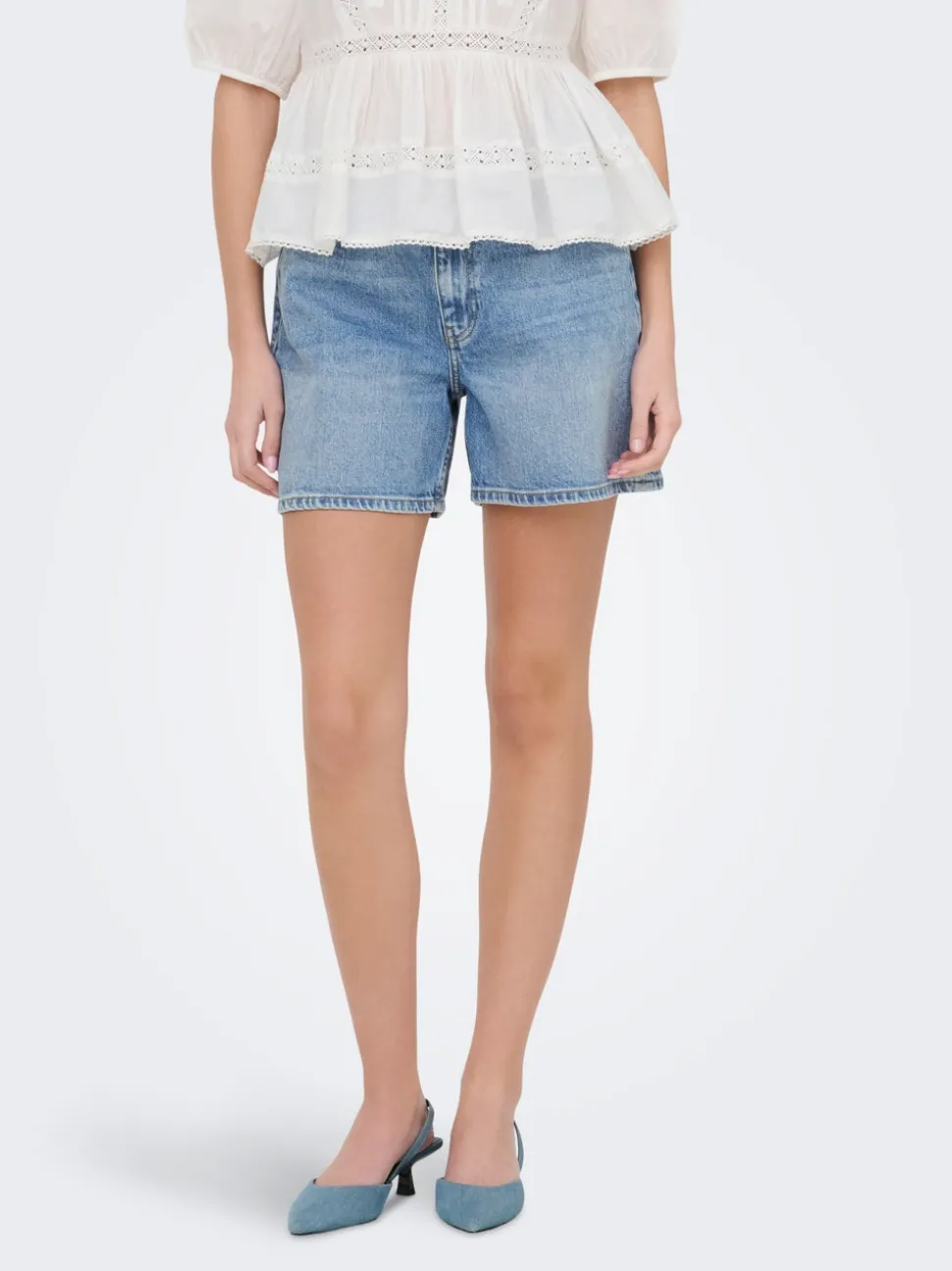 JDYLARISA Vita alta Baggy Fit Bermuda