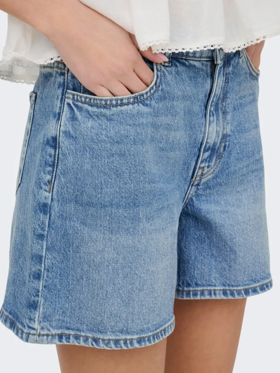 JDYLARISA Vita alta Baggy Fit Bermuda