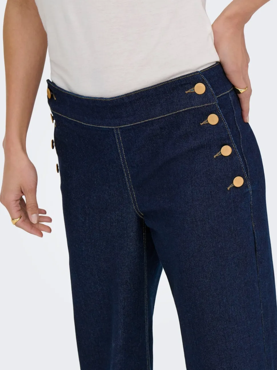 JDYLIZZIE Vita media Wide Leg Fit Jeans