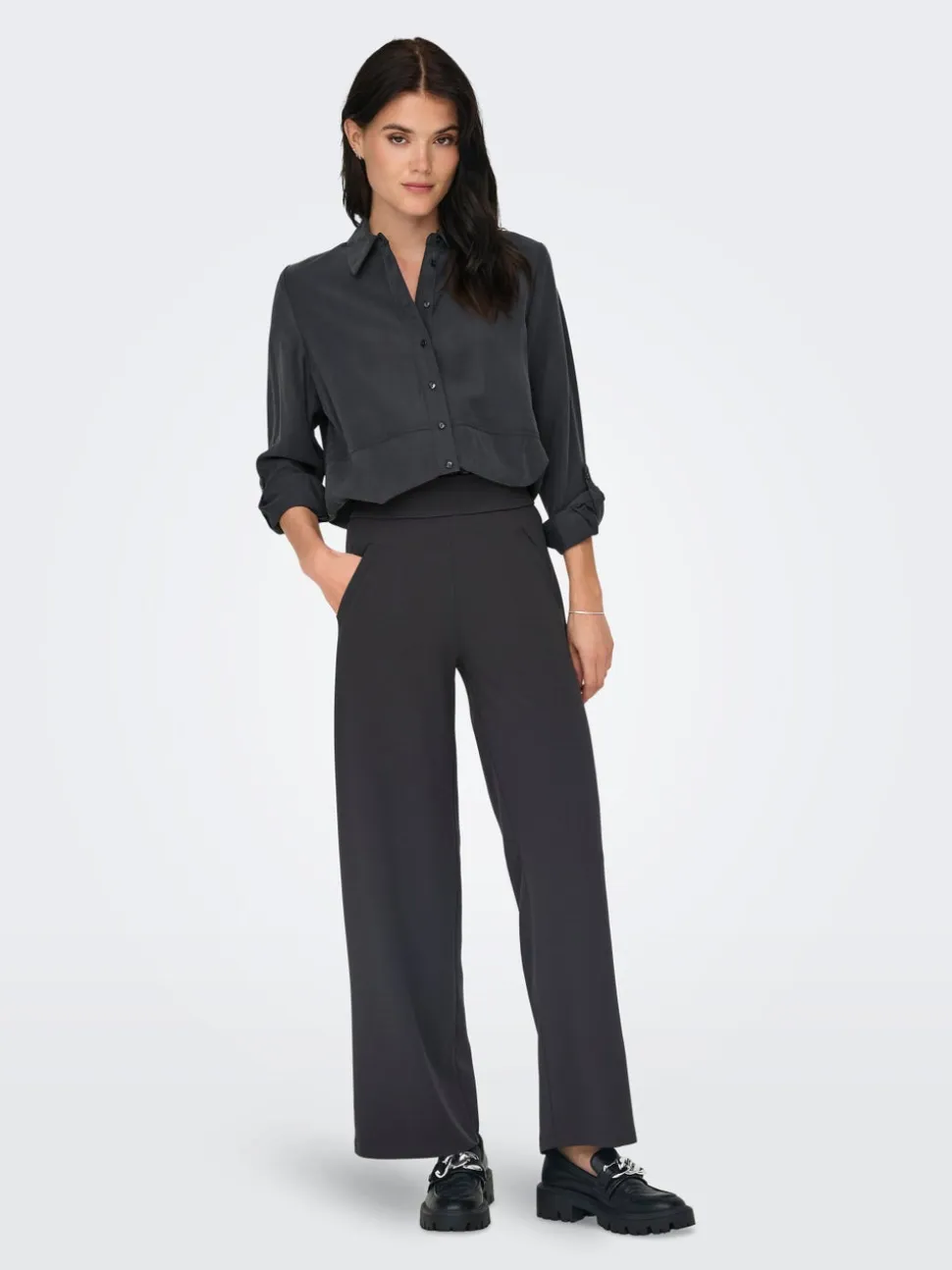 JDYLOUISVILLE Wide Leg Fit Pantaloni a gamba larga