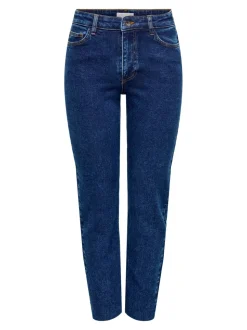 JDYLULLU Vita alta Straight Fit Lunghezza alla caviglia Jeans