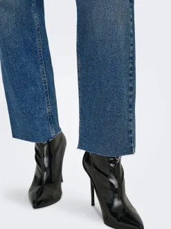 JDYLULLU Vita alta Straight Fit Lunghezza alla caviglia Jeans