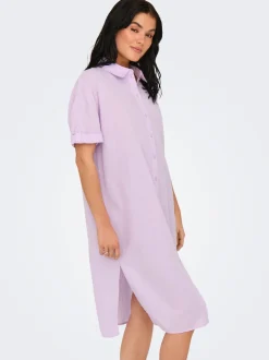 JDYMILA Lino Vestito midi