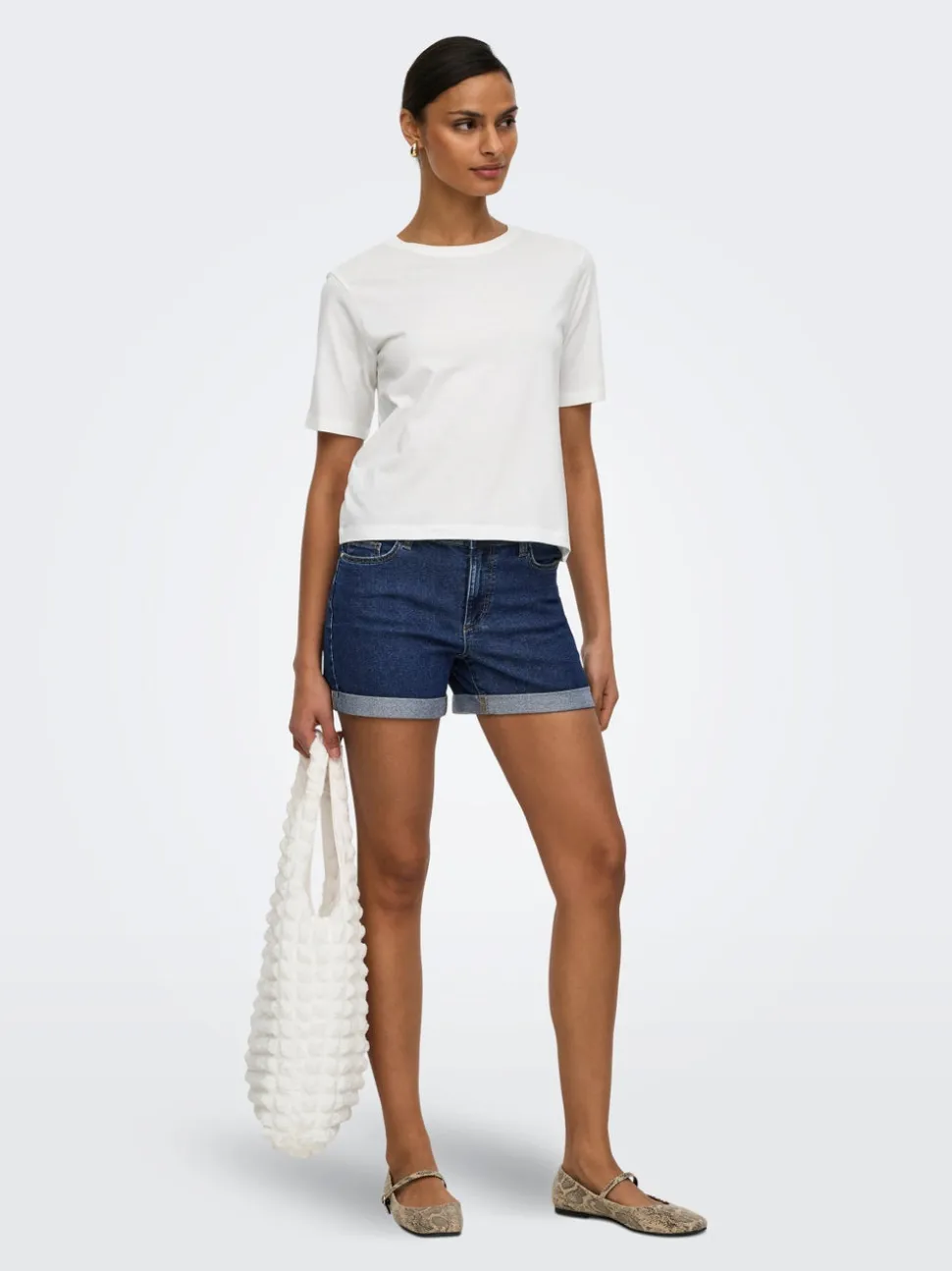 JDYMOON Vita media Regular Fit Bermuda in jeans