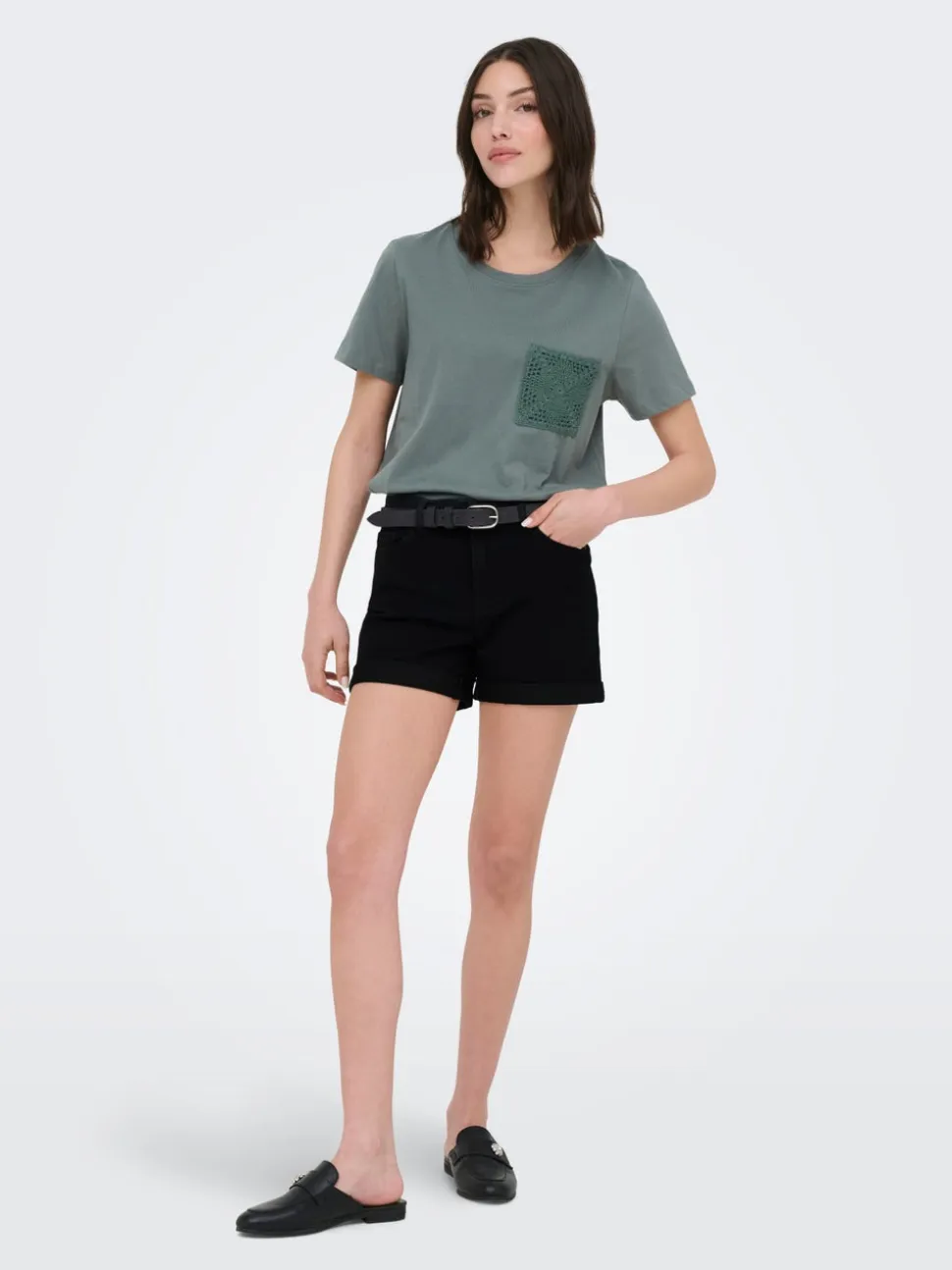 JDYMOON Vita media Regular Fit Bermuda in jeans