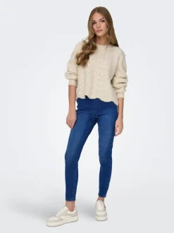 JDYNALINA Vita alta Slim Fit Jeggings