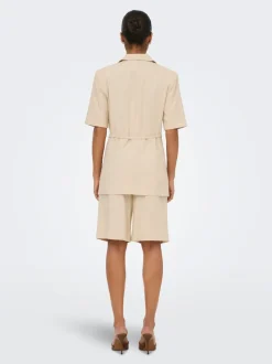 JDYNAOMI Vita media Loose Fit Lino Bermuda