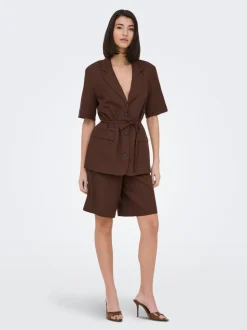JDYNAOMI Vita media Loose Fit Lino Bermuda