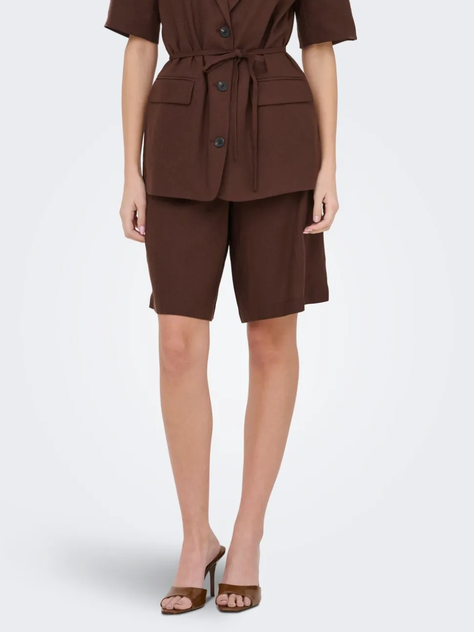 JDYNAOMI Vita media Loose Fit Lino Bermuda
