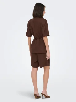 JDYNAOMI Vita media Loose Fit Lino Bermuda
