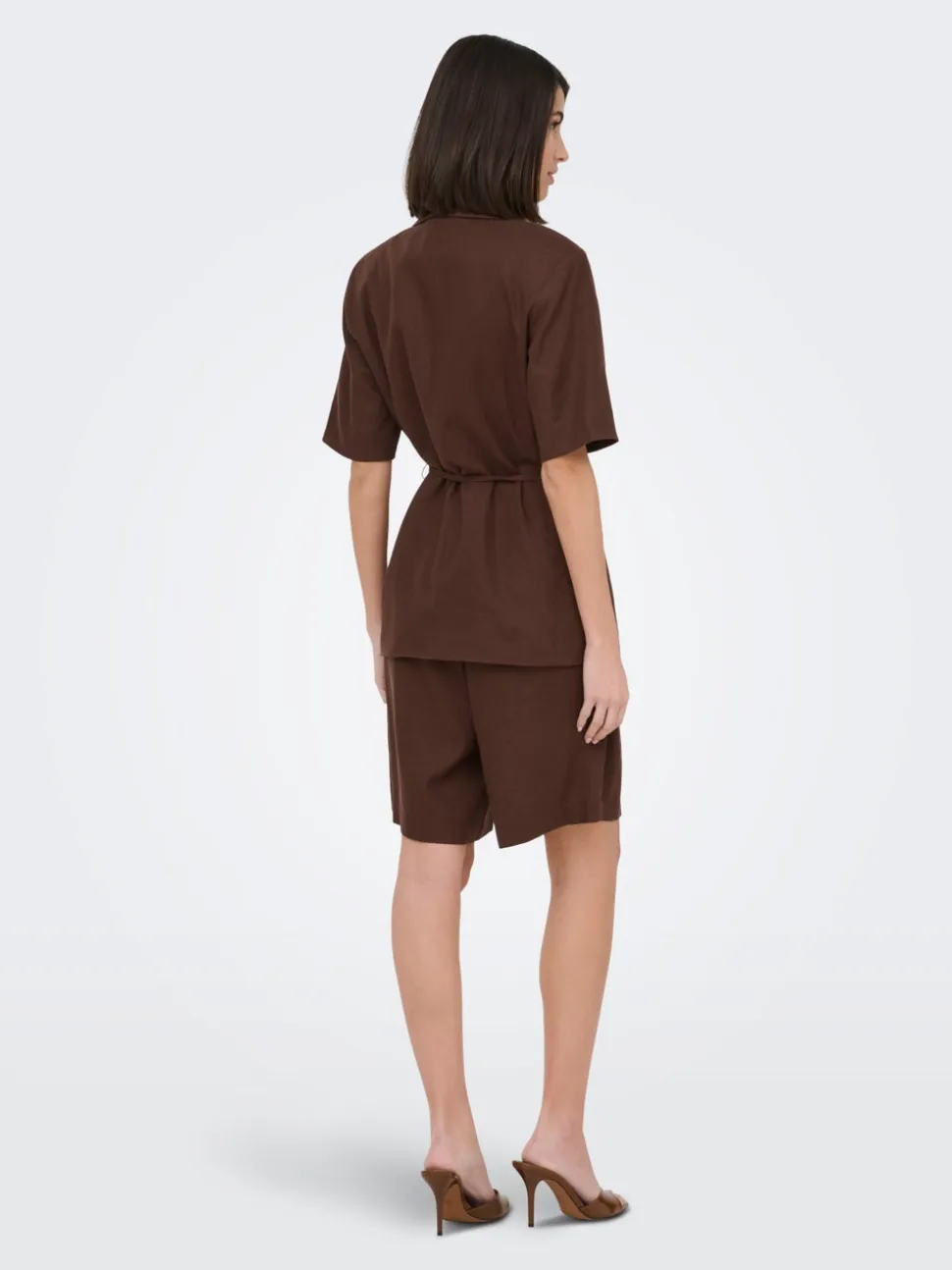 JDYNAOMI Vita media Loose Fit Lino Bermuda